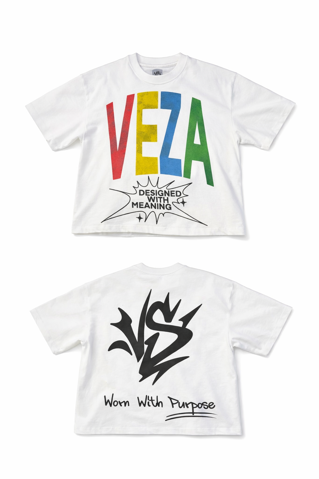 Multi-logo oversized tee